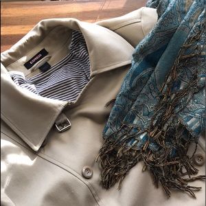 Express double breasted trench coat